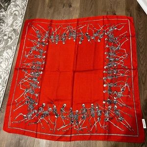 Alexander McQueen skeleton scarf